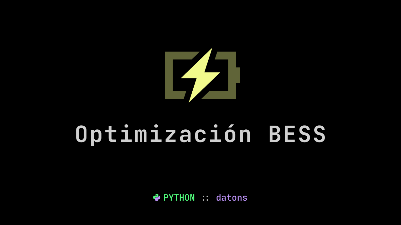 Optimización de baterías (BESS) en mercados energéticos OMIE